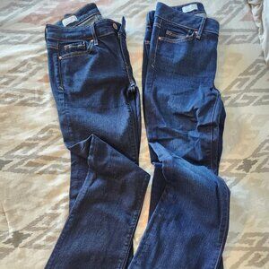 GAP 25 S. SEXY BOOT Jeans (2 pair)